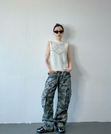 Snow Camouflaged Pants #250406